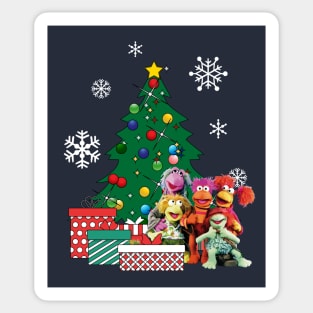 Fraggle Rock Around The Christmas Tree Sticker